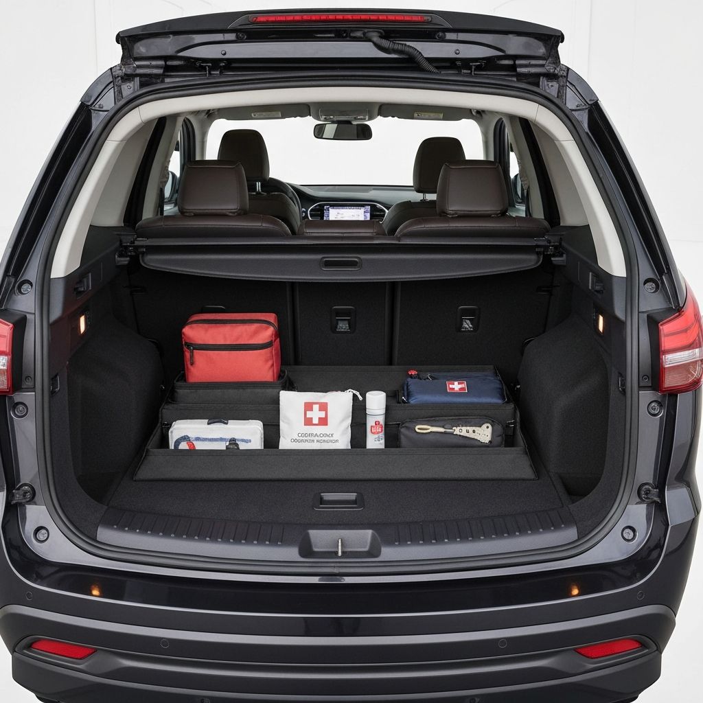 Interior de carro organizado